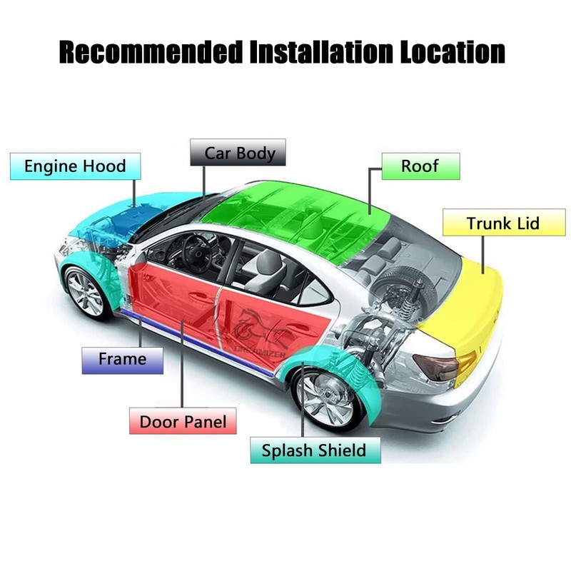 393mil(10mm) 32.29sqft Car Sound Deadening Material Mat Car Heat Shield