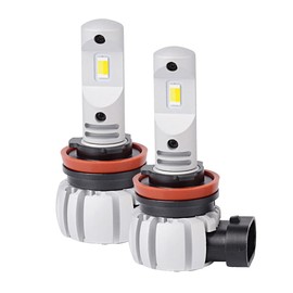 POOPEE LED Fog Lamp, H11, H8, H9, H16 (Made in Japan), 3 Color Temperature Switching, Integrated Headlight, Fanless, Silent, Double-Sided Luminous, 6000K, 3000k, 4300k, Yellow and White Switching,