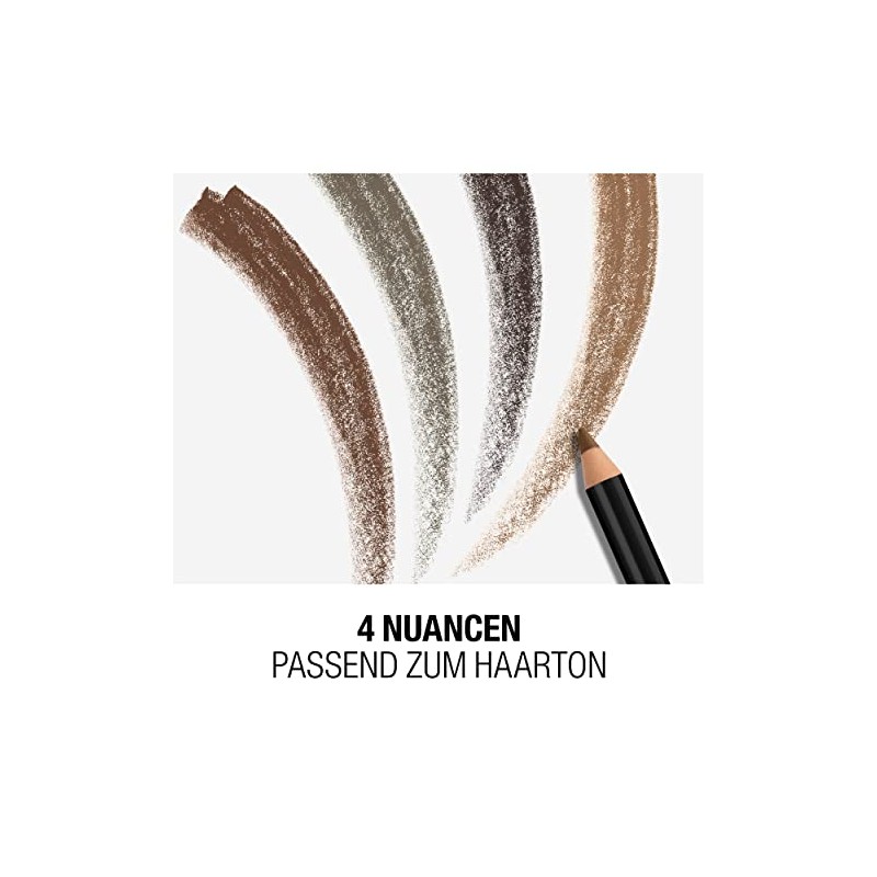 Manhattan Brow'Tastic Professional Pencil Colour 004 Black Brown Eyebrow Pencil