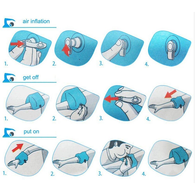 Topsung Floaties Inflatable Swim Arm Bands Rings Floats Tube Armlets