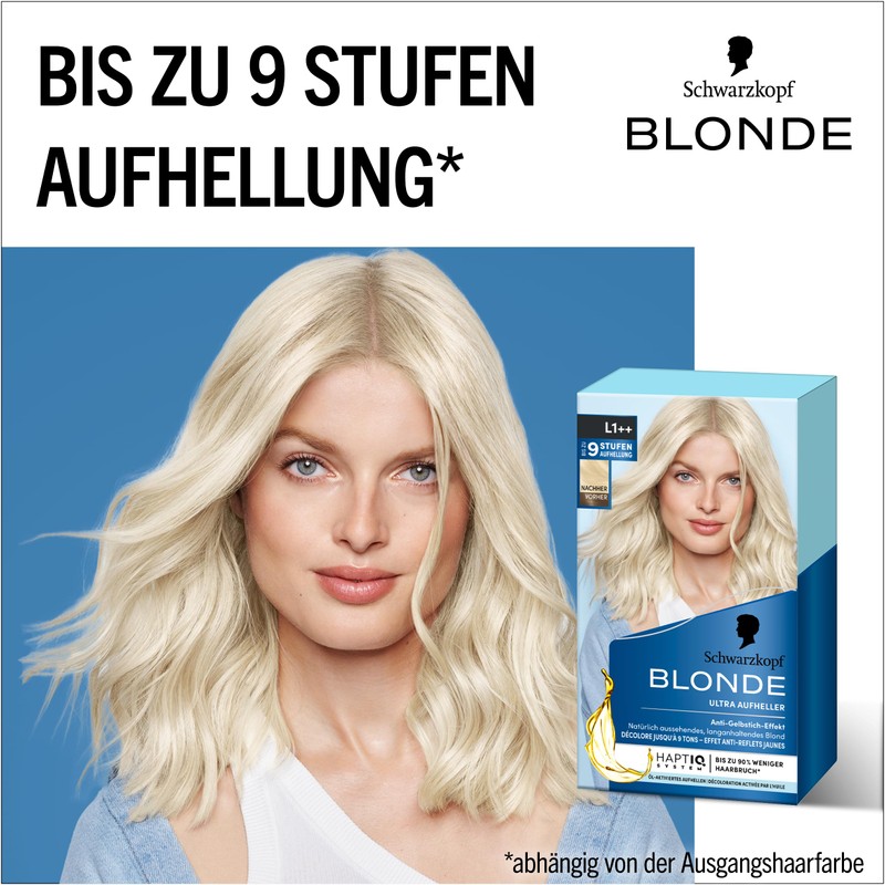 Schwarzkopf Blonde Lightener L1++, Hair Dye for Oil-Activated Hair Lightening