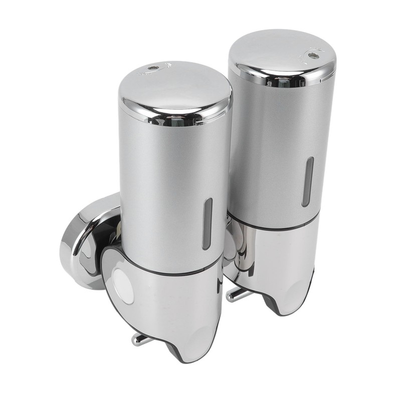 Soap Dispenser Dual Pump 1000ml Wall Mounted Easily Refilled Reusable