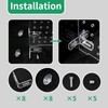 HingoFuni Aquarium Fish Tank Divider Acrylic Isolation Grid Board with
