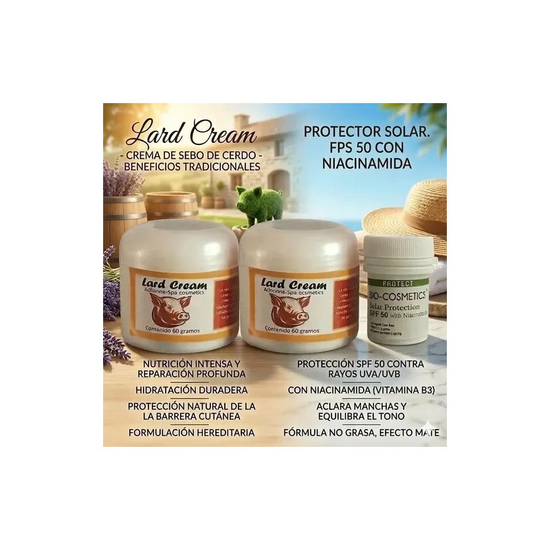 Crema Cosmética Sebo Cerdo Multi Beneficios 2 Pack+regalo