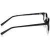 A.J. Morgan Eyewear Noir-Reading Glasses Square, Black/Crystal, 50-18-145mm + 1.5