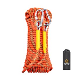 Nice C Climbing Rope, Dynamic Climbing Rope, Tree, Rock, Escape 10mm 32ft/64ft/96ft/160ft/230ft/500ft/985ft/1000ft with Carry Bag Rescue Rope (30M/96ft)