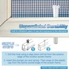 50 Pack Window Screen Plunger Latches with Caps, 5/32" X