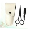 3pcs Set Mustache Trimming Scissors Beard Mustache Scissors