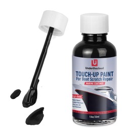 Boat Paint Black Touch Up Pen High-Gloss Boat Scratch Repair for Boats, Wood, Fiberglass, Aluminum, Metals Marine Topside Bottom Enamel Marine Repair Water-Based 30ml