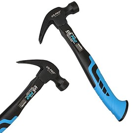 US PRO 20oz Claw Hammer 527g Fibreglass Handle 13'' Inch Curved Head Hammer