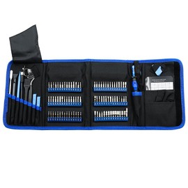 POFET Screwdriver Set 142 Pieces Electronic Precision Screwdriver With 120 Bit Magnetic Repair Tool Kit