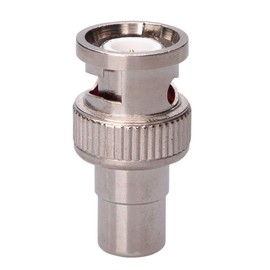 BNC Male to RCA Female Phono Adapter CCTV Power Coax Coaxial Coupler Connector Plug Adaptor Compatible with CCTV Security Camera/Surveillance Systems DVRs Cameras Switchers TV Cable | Nickel Plated