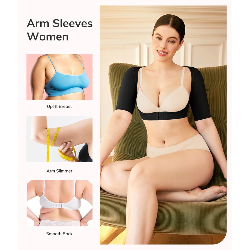 LODAY Arm Compression Sleeves for Women Lipo Upper Arm Shaper