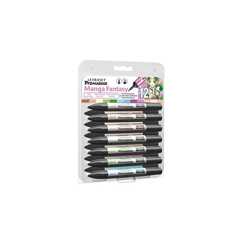 Letraset ProMarker Manga Drawing Markers Fantaisi
