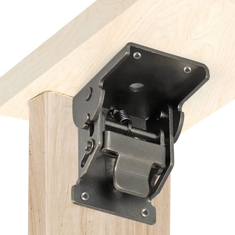 MDLUU Folding Brackets Heavy Duty, 90 Degree Self-Lock Hinges for