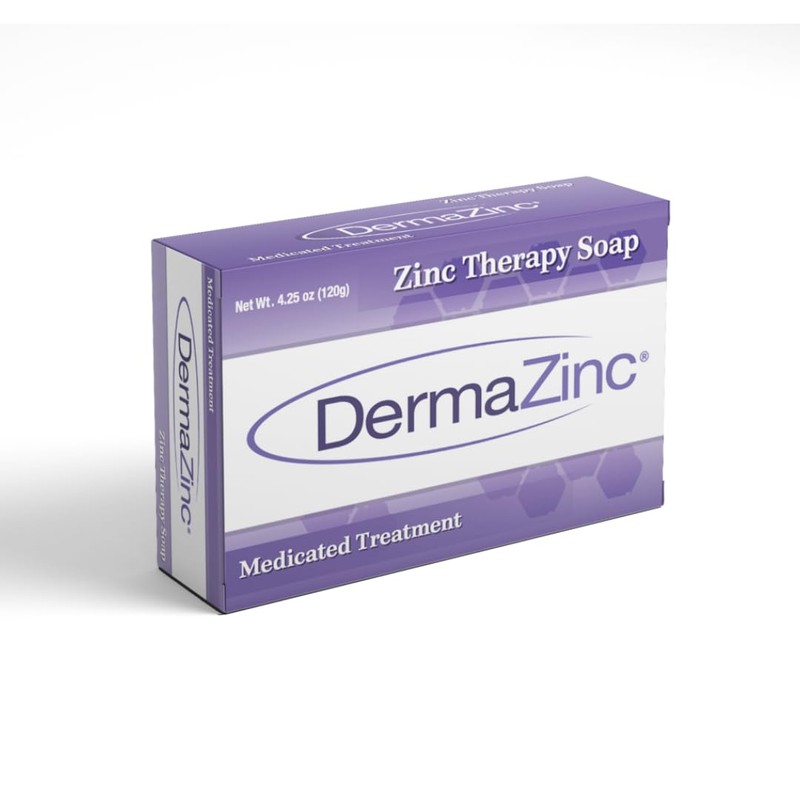 DermaZinc Therapy Soap, Zinc Soap for Skin, Skin Disorder Relief