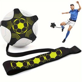 NICEIN® Football Kick Trainer Net Football Training Accessories Football Gifts Children Boys Football Training Set Kicker Universal for Football Size 3 4 5 (A)
