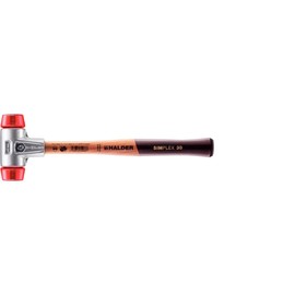 Halder 3106030" Simplex Plastic Soft-Face Mallet, Multi-Colour, 30 mm