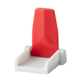 Small Service Alert Flags - Kull Industries - Medical Hand Sanitizer Alert Tags for Hospitals, Offices, Clinics (25 Flags) (1.25 x 1.5 inch) (Red)