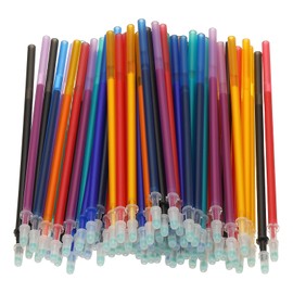 PATIKIL 80 Pcs Erasable Gel Pens Refills, 0.5mm Heat Erasable Pens Refills for Fabric Disappearing Ink Fabric Marking Pen for Sewing Quilting Writing, Multicolor Ink