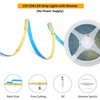 Clearhill 12V COB 320LED Strip Lights with Dimmer Switch (No