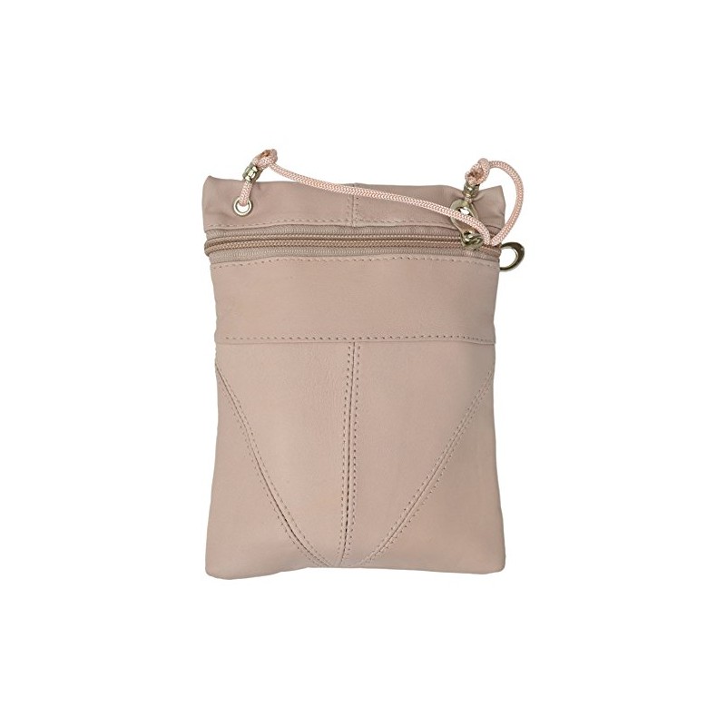 New PASSPORT Leather ID Holder Neck Travel Pouch Wallet (Pink)