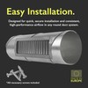 VezoWorks 13" x 5" Grille for Round Spiral Duct -