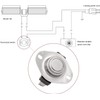 BoyoTec Thermostat Switch for Fireplace Blower Fan, Temp Sensor for