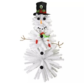 Tree Buddees Cute Snowman Christmas Tree - 5 Foot Tall - Accessories Included