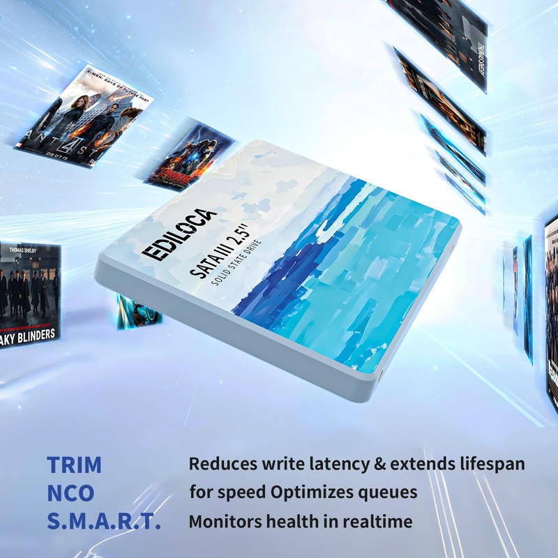 Ediloca 480GB SSD Internal Solid State Drive, 2.5" SATA III