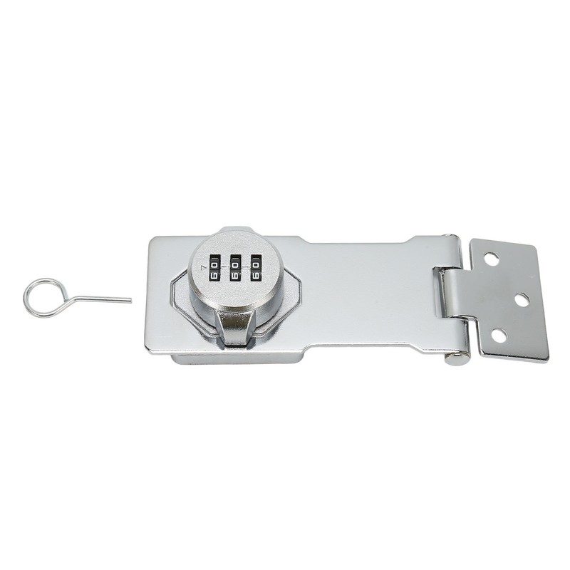 Mechanical Password Lock Silver Combination Lock Anti Theft Hasp Lock