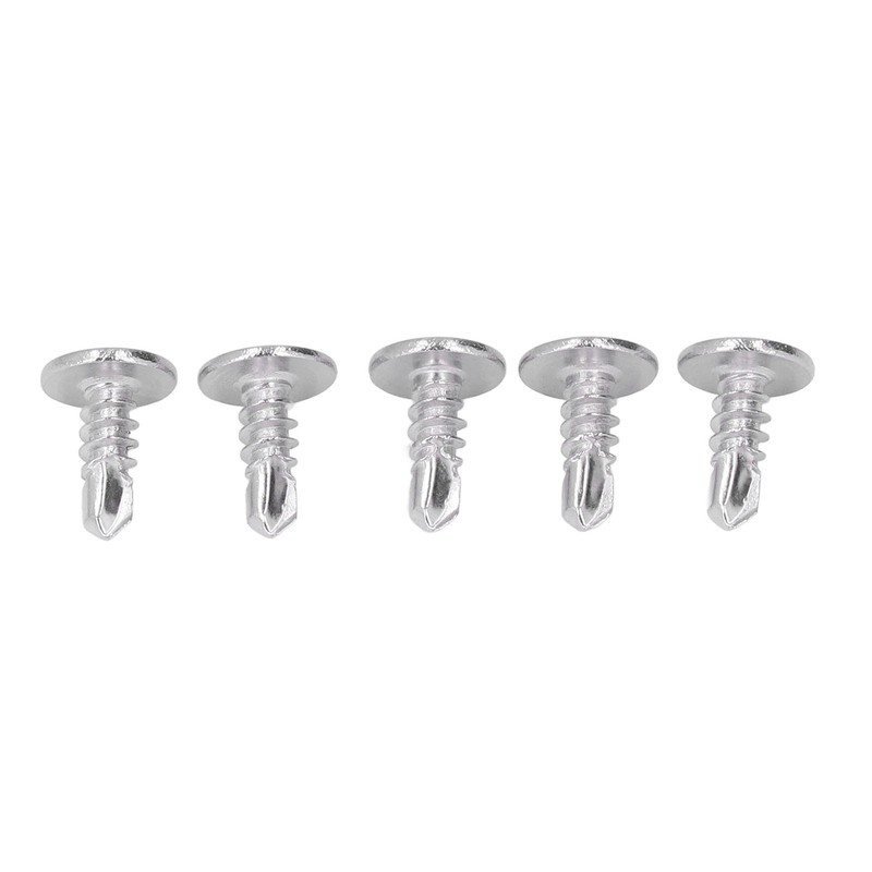 200Pcs Self Drilling Screw Stainless Steel Round Washer Head M4.8x13