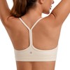 CRZ YOGA Butterluxe Women's Racerback Sports Bra Padded Without Underwire