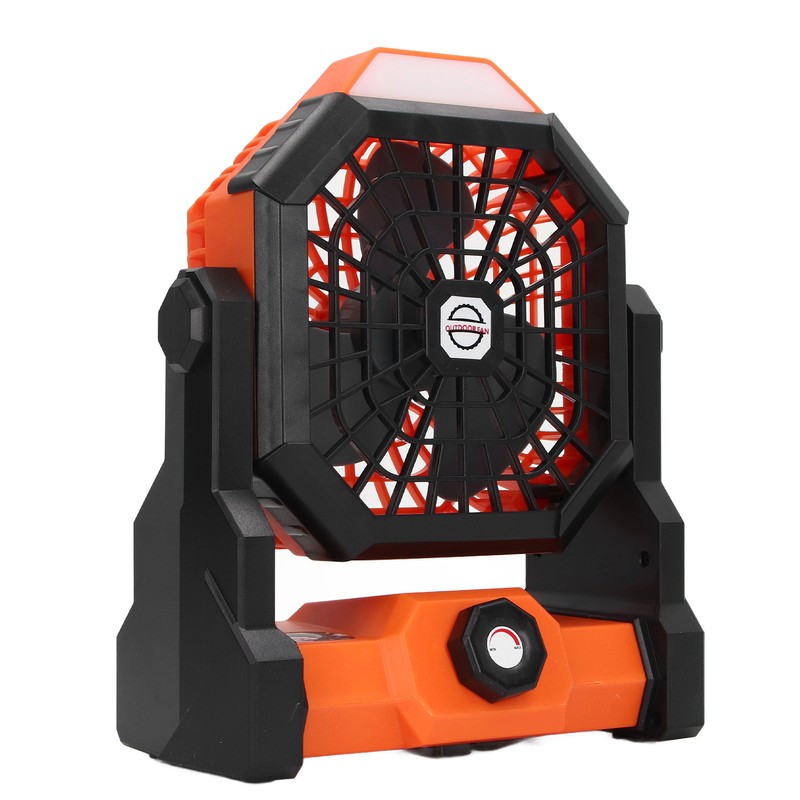 Outdoor Portable Fan Stepless Speed Control High Wind Fan Camping