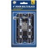 2 DOOR BOLTS BLACK 4" – Heavy Duty Tower Bolt