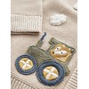 NEXT 100% Cotton Cardigan with Figures, Neutral Train
