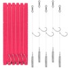 Dr.Fish 10 Pack Drop Shot Rig/Texas Rig with Rolling Barrel