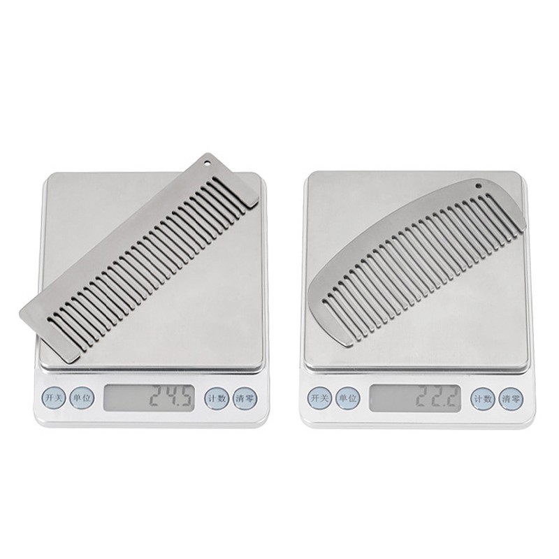 Lixada Titanium Comb Anti-Static Hair Beared Comb Pocket Comb