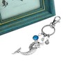 ZUNON Mermaid Keychain Keyrings Beach Nautical Sea Creature Shells Blue