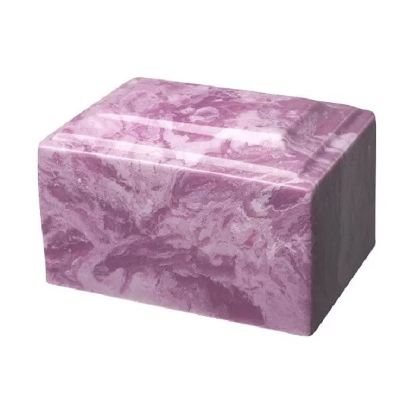 Small/Keepsake 2 Cubic Inch Purple Tuscany Cultured Marble Funeral Cremation