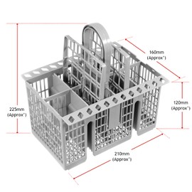 SPARES2GO Cutlery Basket Cage, Handle & Lid for Whirlpool Dishwasher