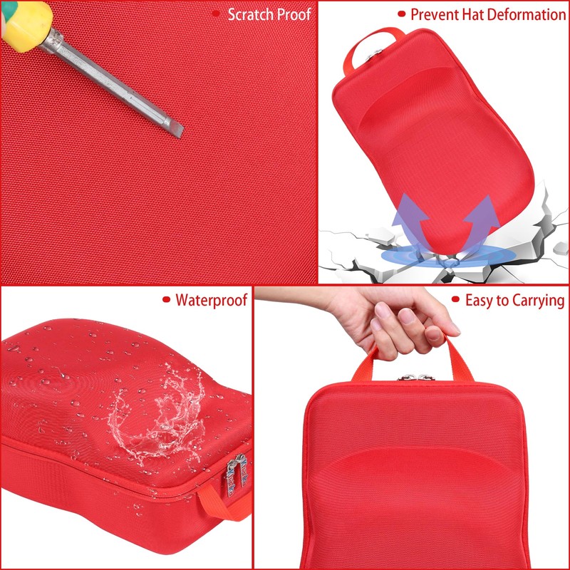 khanka Hard Storage Carrying Case Compatible with Baseball Caps This
