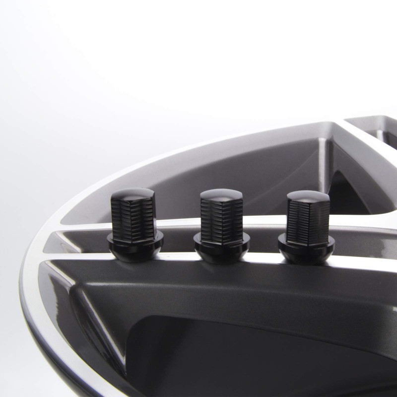 20 Aluminium Black Wheel Nuts Suitable for Original Alloy Wheels