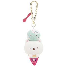 Sumikko Gurashi MF73801 Polar Bear Thirty One Ice Cream Series Hanging Plush Toy