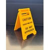 Funny Caution Overstimulated Desk Sign-Office Desk Warning Office Decor Work