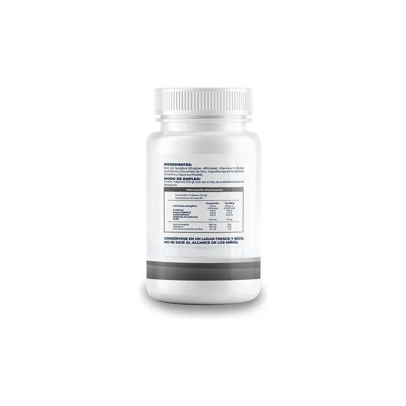 Naíma Zinc 500mg C/ Vitamina C y Jengibre 100 Cápsulas