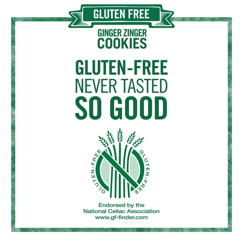 Tate's Bake Shop Gluten Free Ginger Zinger Cookies, 4 -