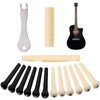 12Pcs acoustic guitar bridge pins and 3Pcs acoustic guitar accessories - including acoustic guitar string pegs - ideal replacement tools for most guitars - Perfect for replacing guitar peg parts