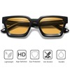 aisswzber plastic Square sunglasses for men and women 2613-Yellow