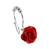 BEAVO Rose Shower Curtain Hooks,12 Pcs Double Glide Shower Curtain